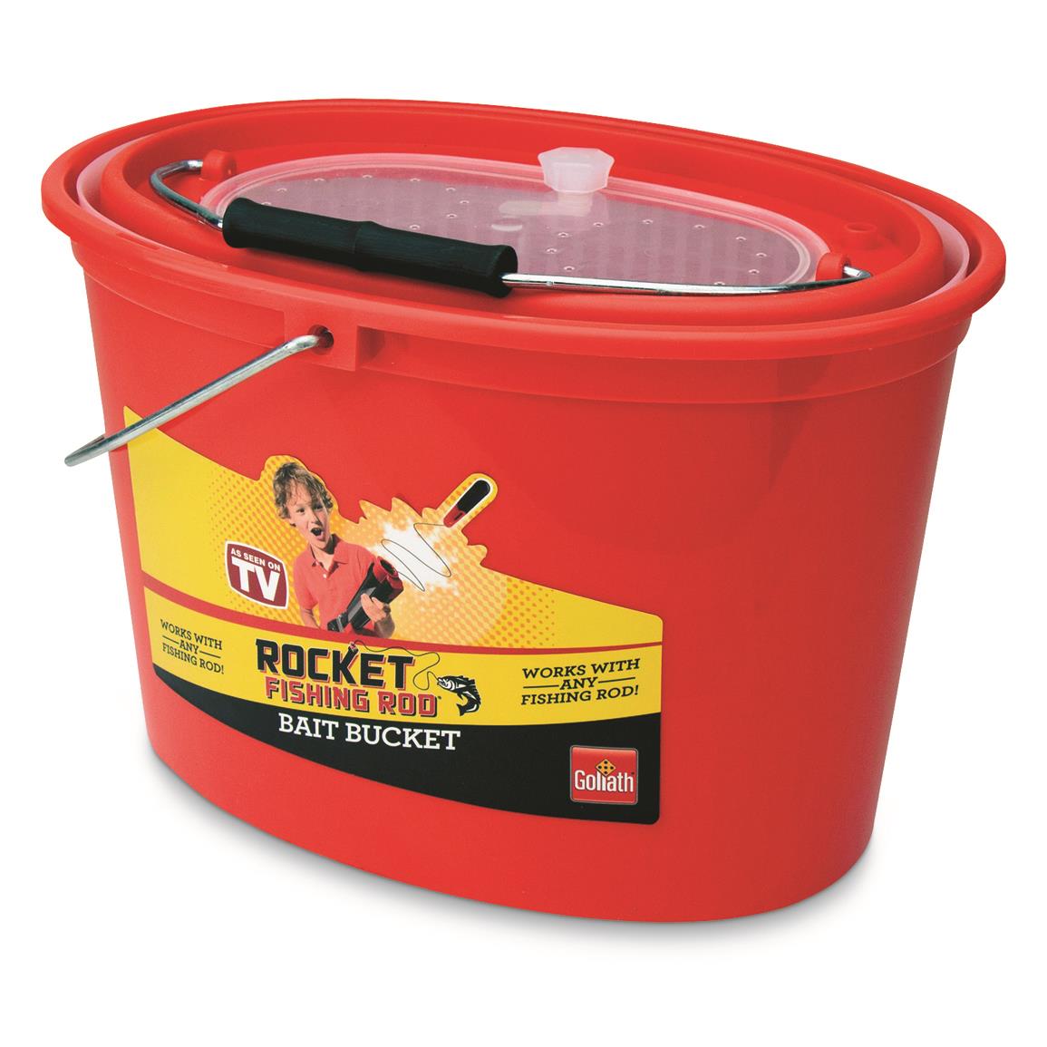 Rocket Fishing Rod Bait Bucket