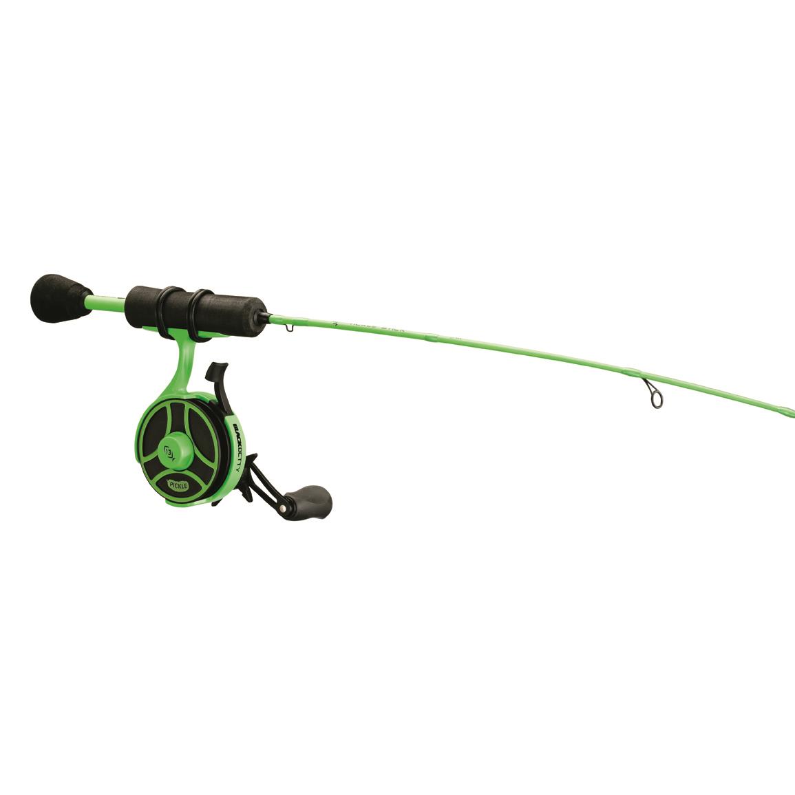 13 Fishing Radioactive Pickle Ice Combo, 27" Rod 708095