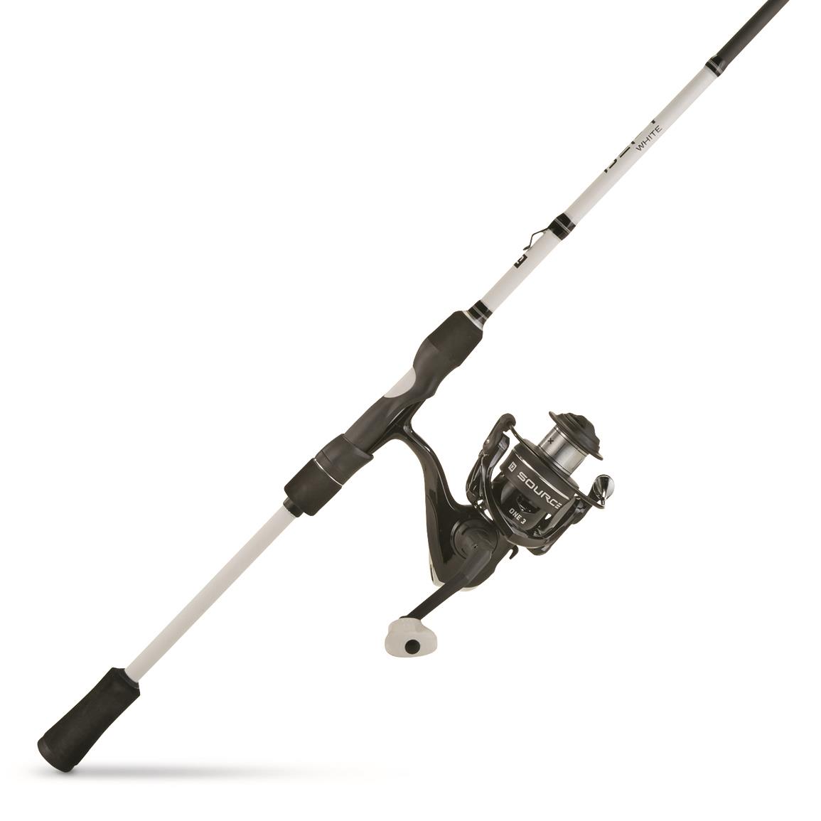 ONE3 Fishing Source X Spinning Reel with Defy White Rod Combo