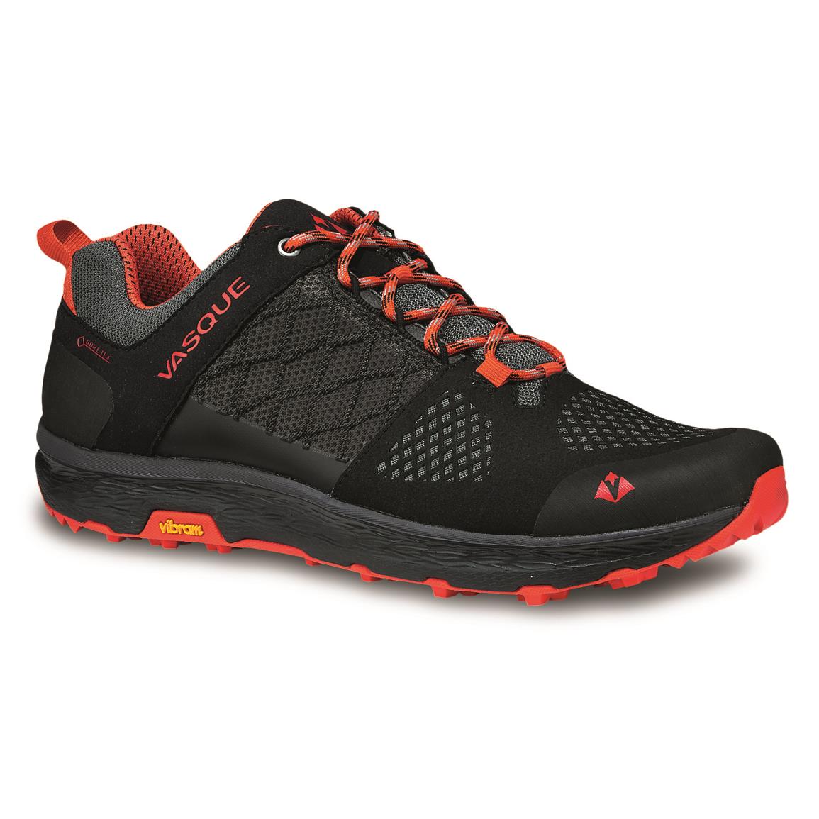 Vasque Men's Breeze LT GTX Waterproof Hiking Shoes, Anthracite/red Clay