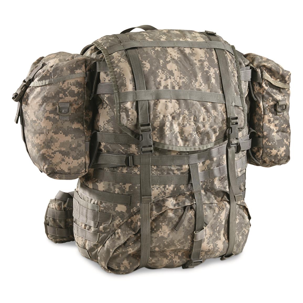 Massive 4,000-cu. in capacity, with MOLLE straps for attaching additional gear