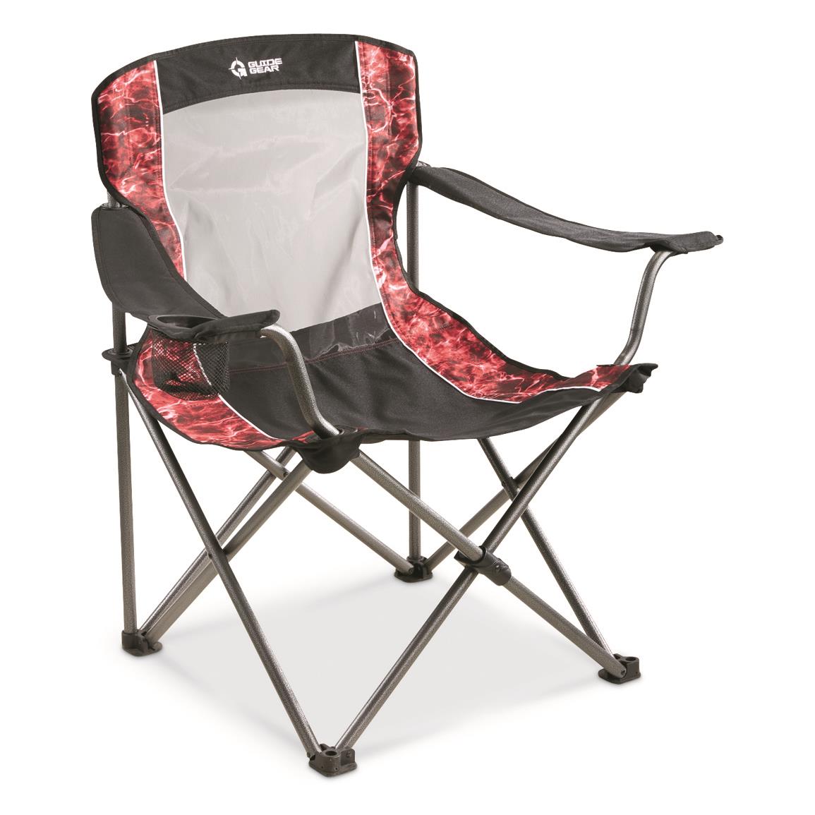 Guide Gear Oversized Quad Camping Chair, 500-lb. Capacity, Mossy Oak
