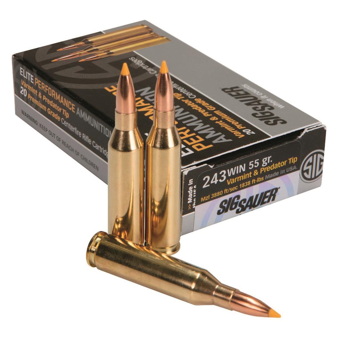 Sig Sauer Venari .243 Winchester Ammo 100gr Soft Point 20 Rounds