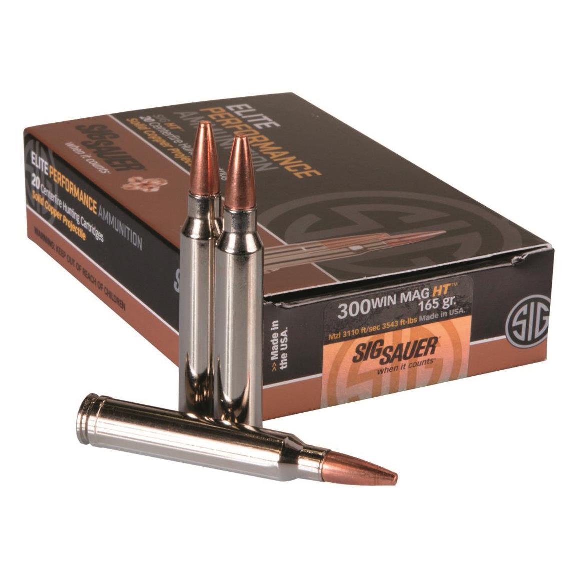 SIG SAUER Elite Copper Hunting, .300 Win. Mag., HT, 165 Grain, 20 Rounds