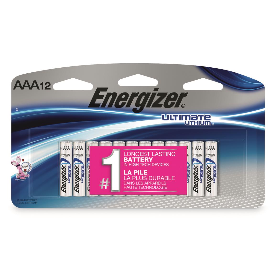 Energizer Ultimate Lithium™ AAA Batteries, 12 Pack