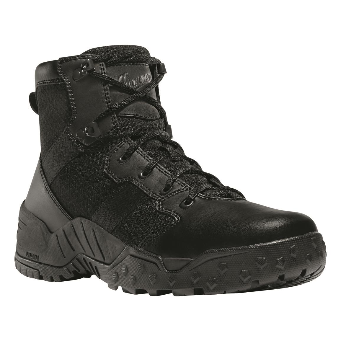 Danner Men's Scorch Side-zip Black Hot 6" Duty Boots, Black