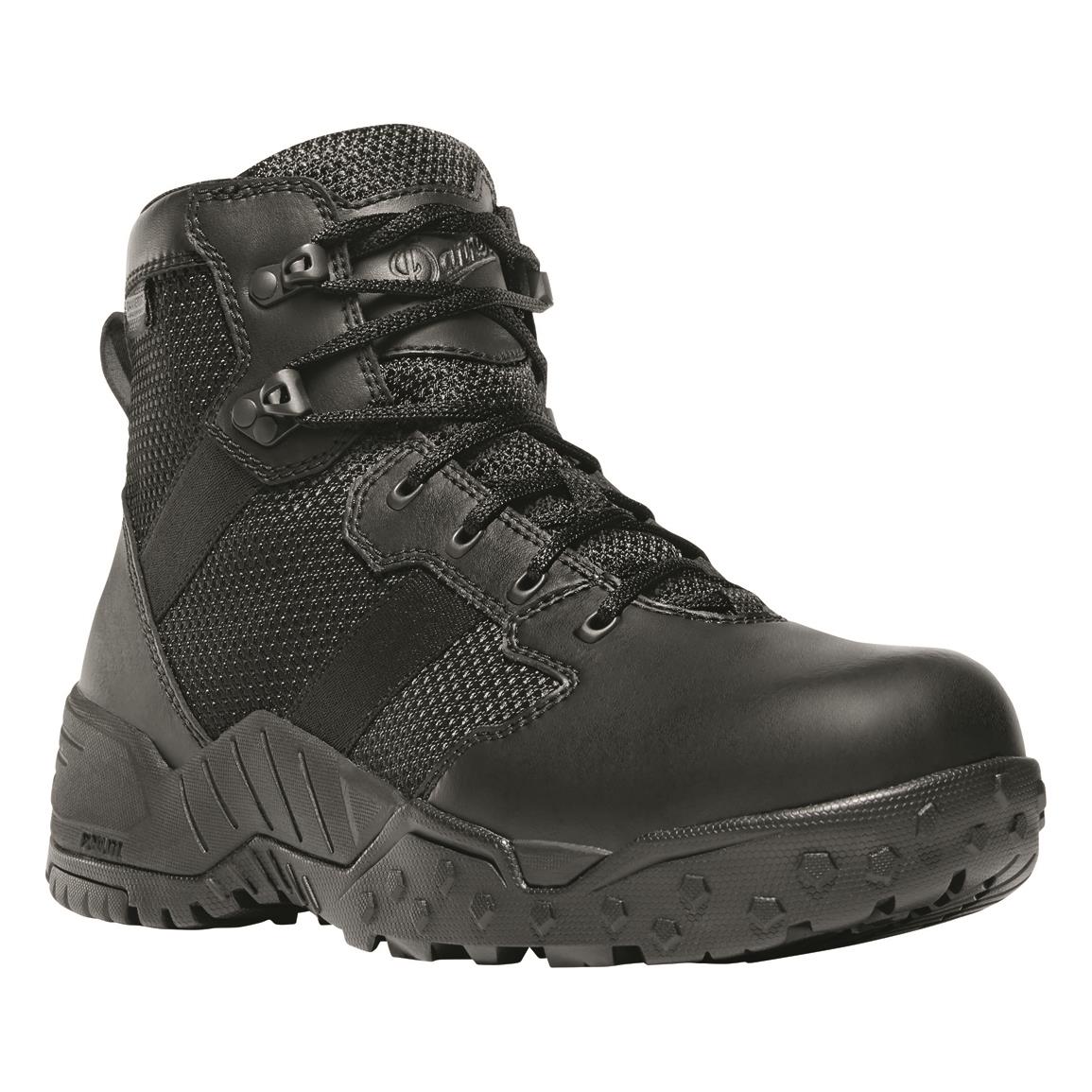 Danner Men's Scorch Side-zip 6" Waterproof Tactical Boots, Black