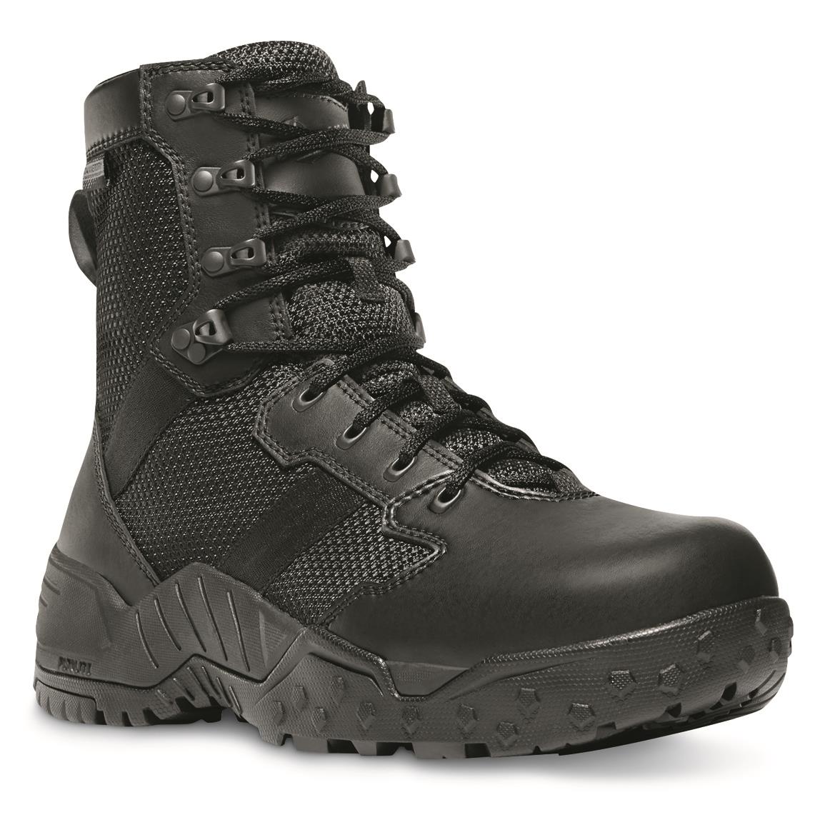 Danner Men's Scorch Side-Zip 8" Waterproof Tactical Boot, Black