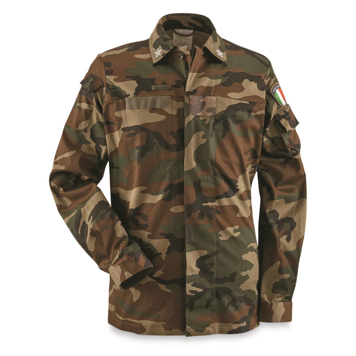 Italian Military Surplus Field Jacket, New, Vegetato