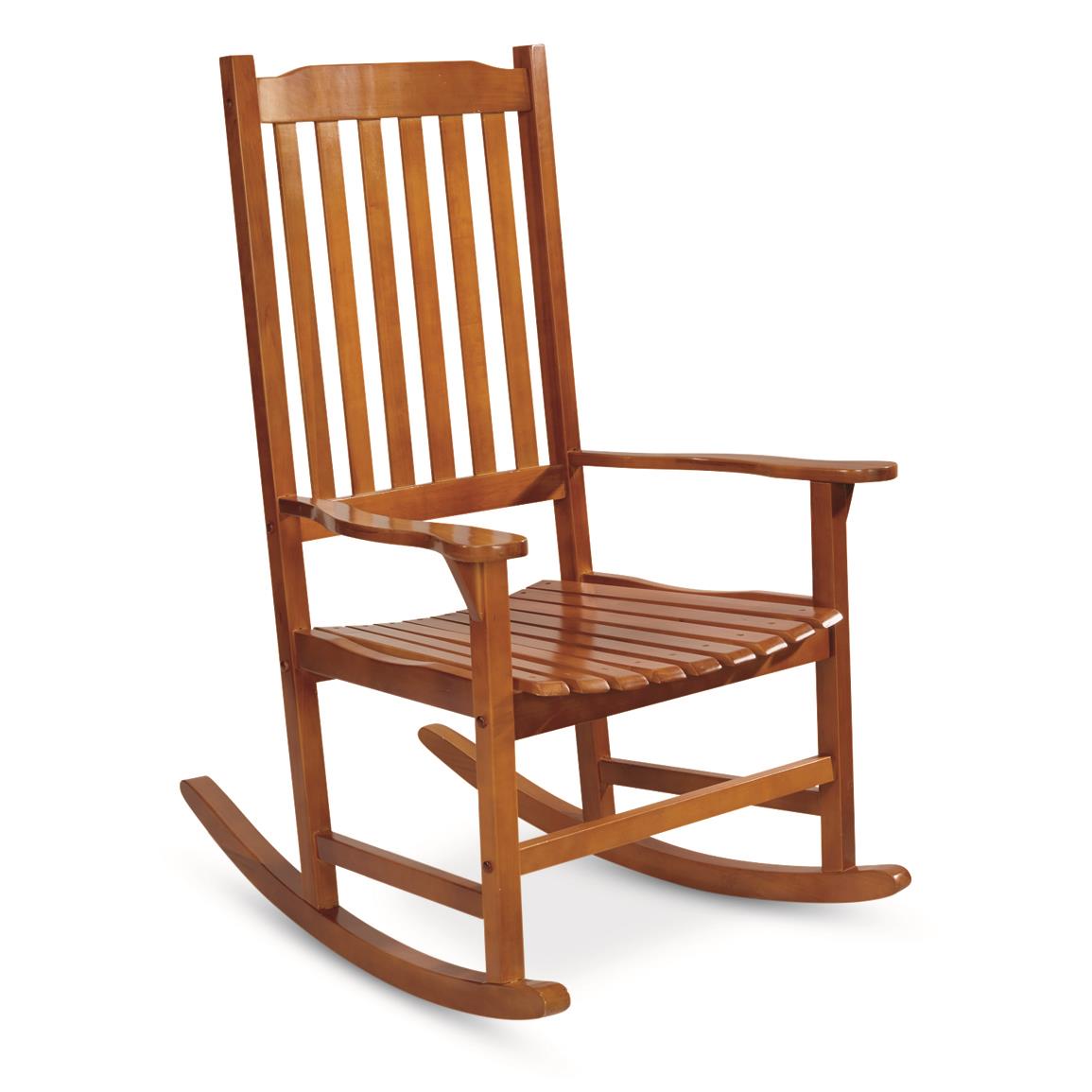 CASTLECREEK Oversized Rocking Chair, 400-lb. Capacity, Oak