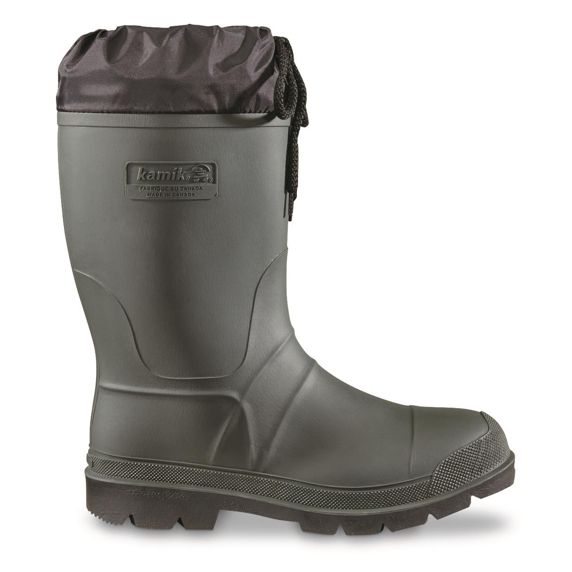 kamik lined rubber boots