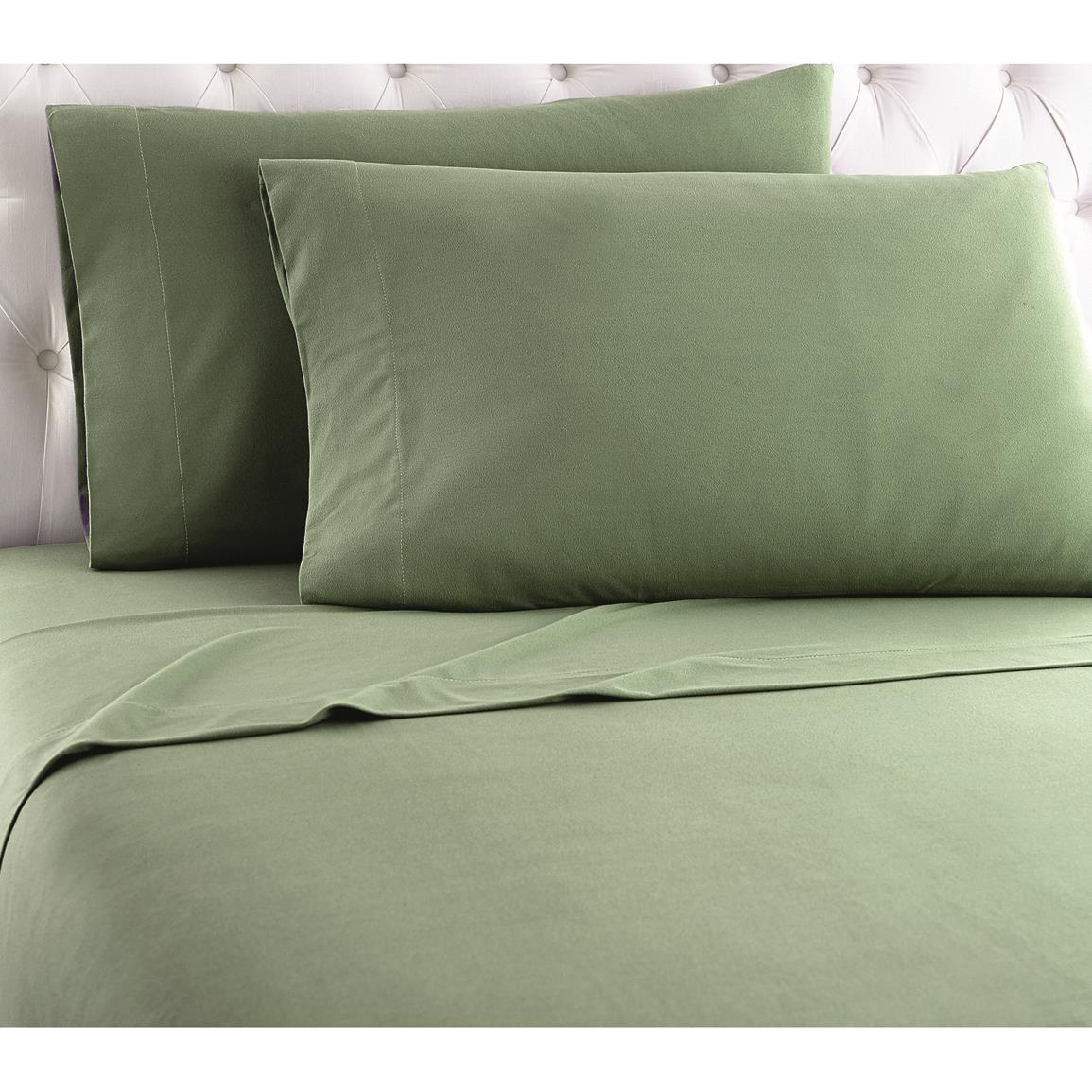 Shavel Home Products Micro Flannel Sheet Set, Willow