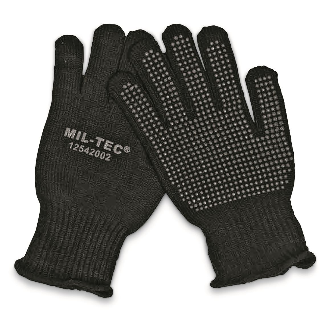 Mil-Tec Gripper Utility Gloves, Black