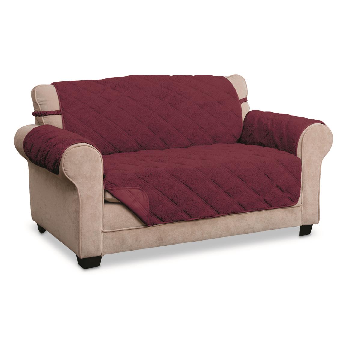 Sofa Cover, Burgundy