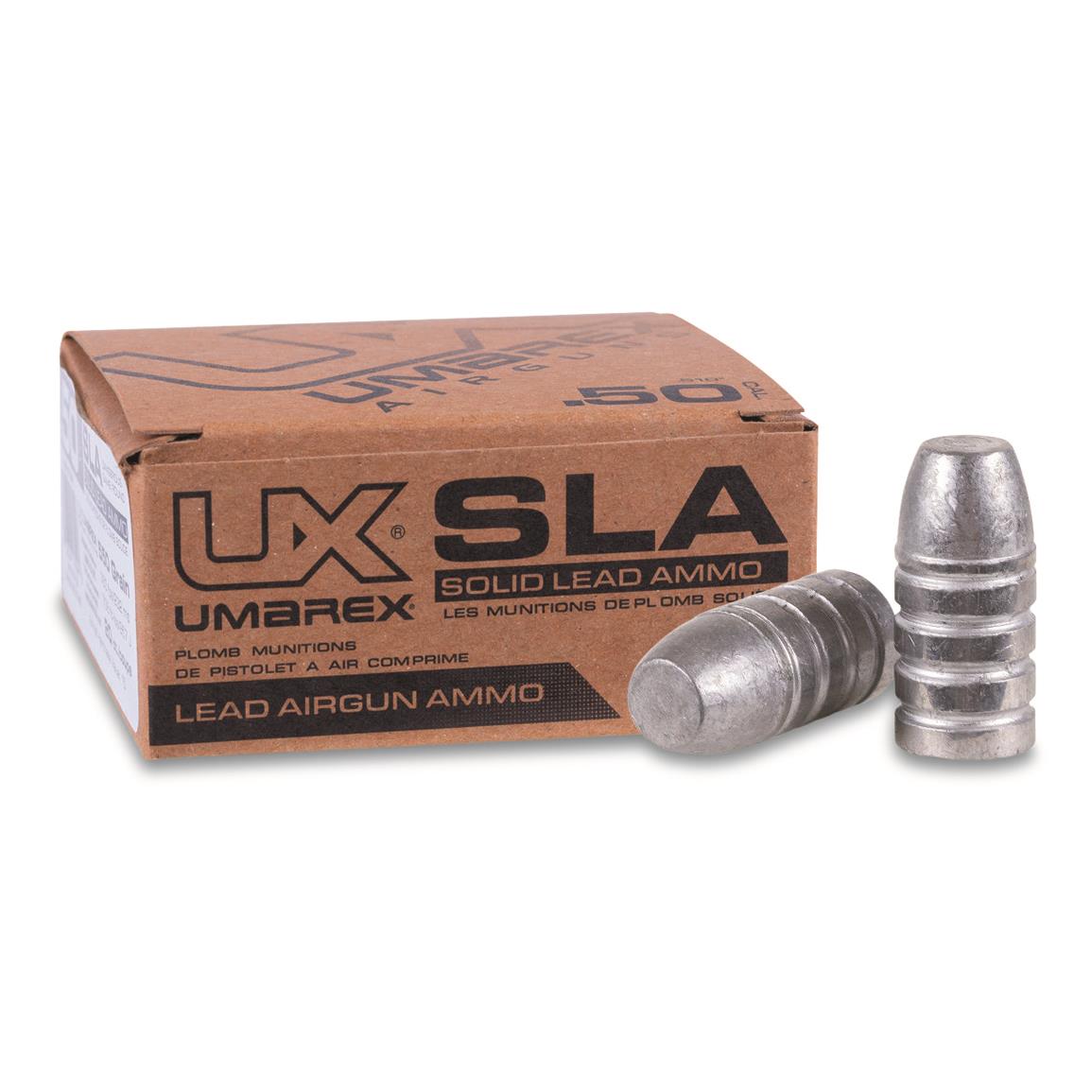Umarex Solid Lead Ammo, .510/.50 cal., 550 Grain, 20 Rounds