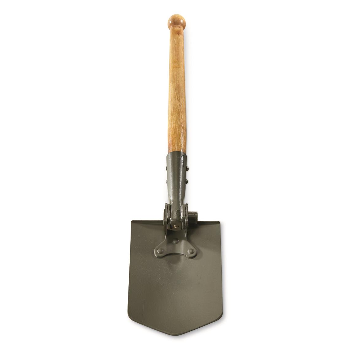 German Army Style Olive Drab Shovel and Cover Small Military Spade New