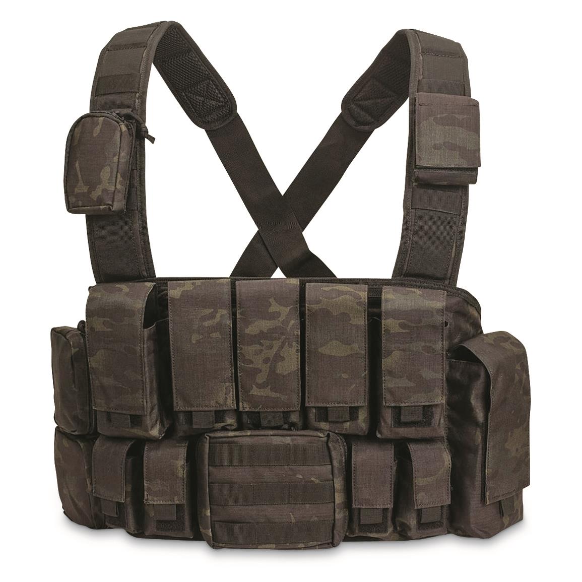 U.S. Municipal Surplus MOLLE Chest Rig, New - 710305, Military Shooting ...