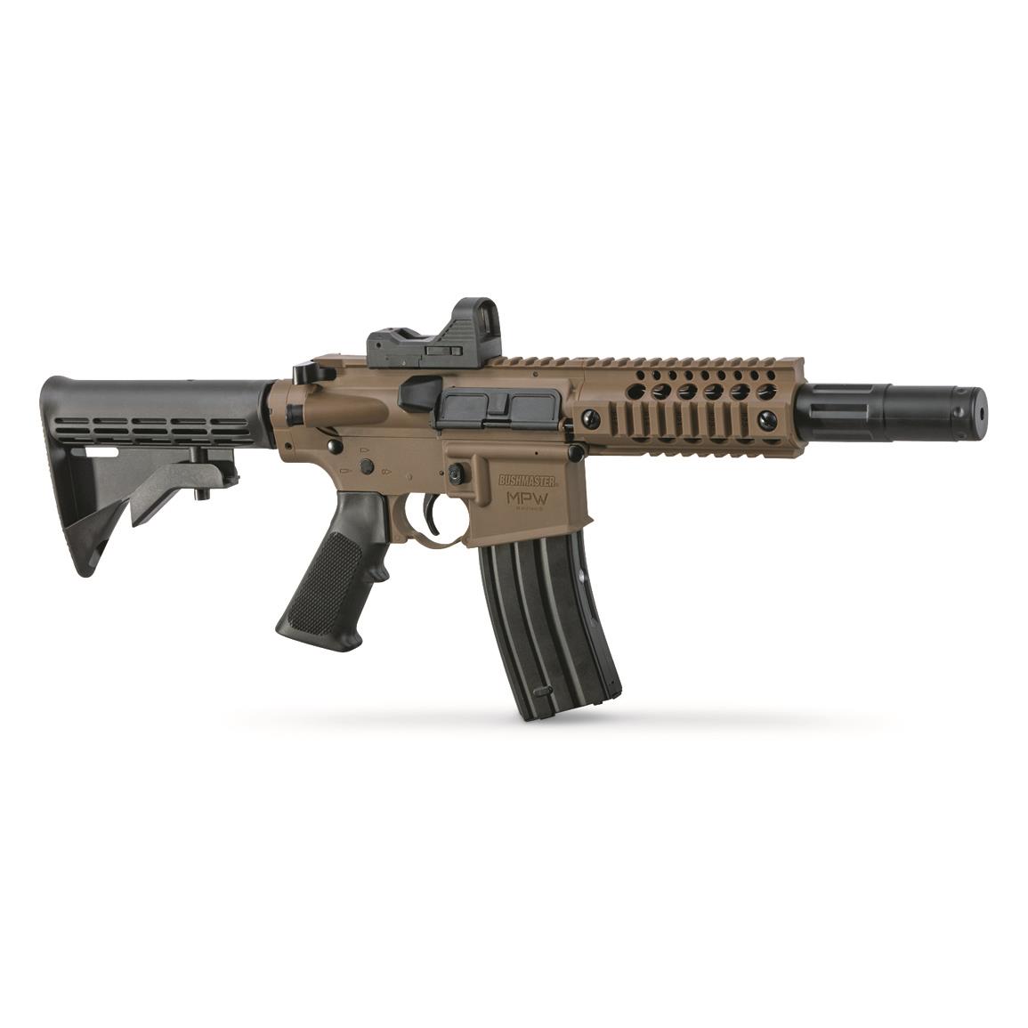 Crosman Bushmaster MPW Full Auto CO2 BB Gun, .177 Caliber, Red Dot Sight -  710384, Air & BB Rifles at Sportsman's Guide