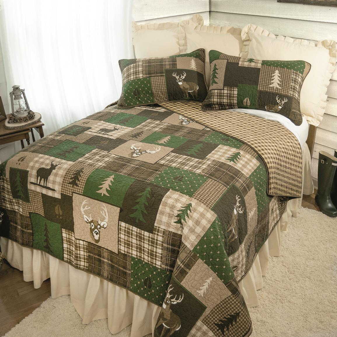 Your Lifestyle by Donna Sharp Green Forest Quilt Set, 3 Piece