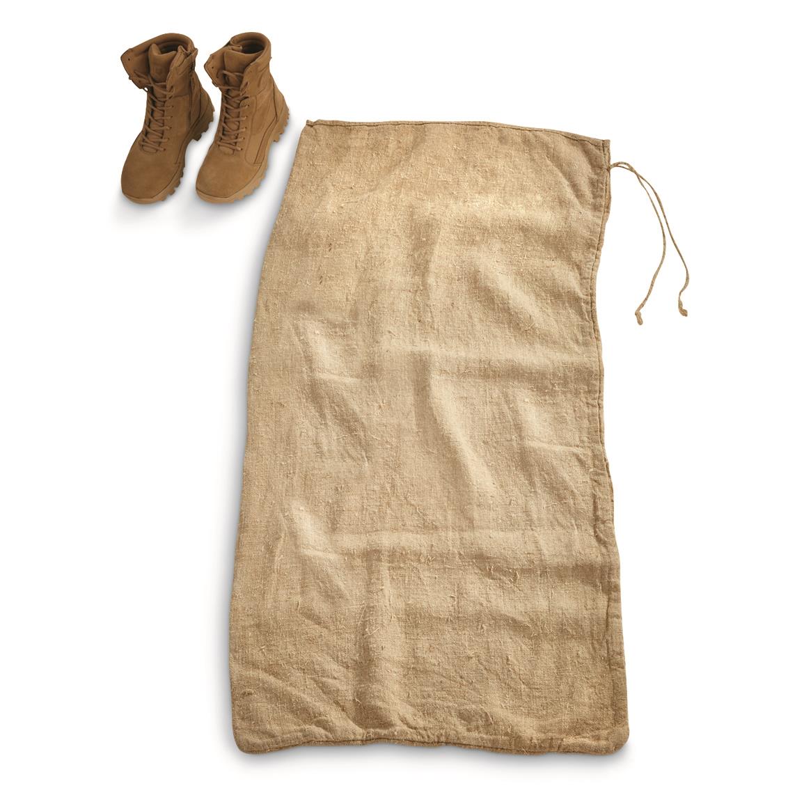 German Military Surplus XL Burlap Sack, 2-Pack, Used - 710527, Military  Equipment Bags at Sportsmans Guide