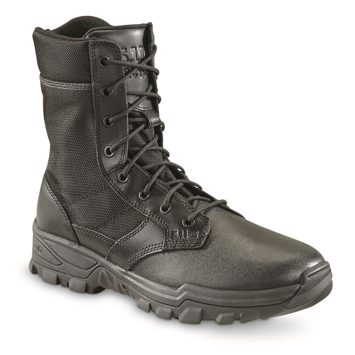 5.11 Tactical Men's Speed 3.0 Side-zip Tactical Boots, Black