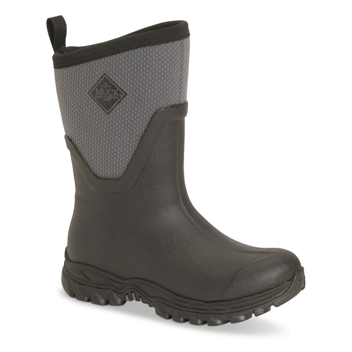 Muck Women's Arctic Sport II Mid Waterproof Insulated Boots, Black/gray