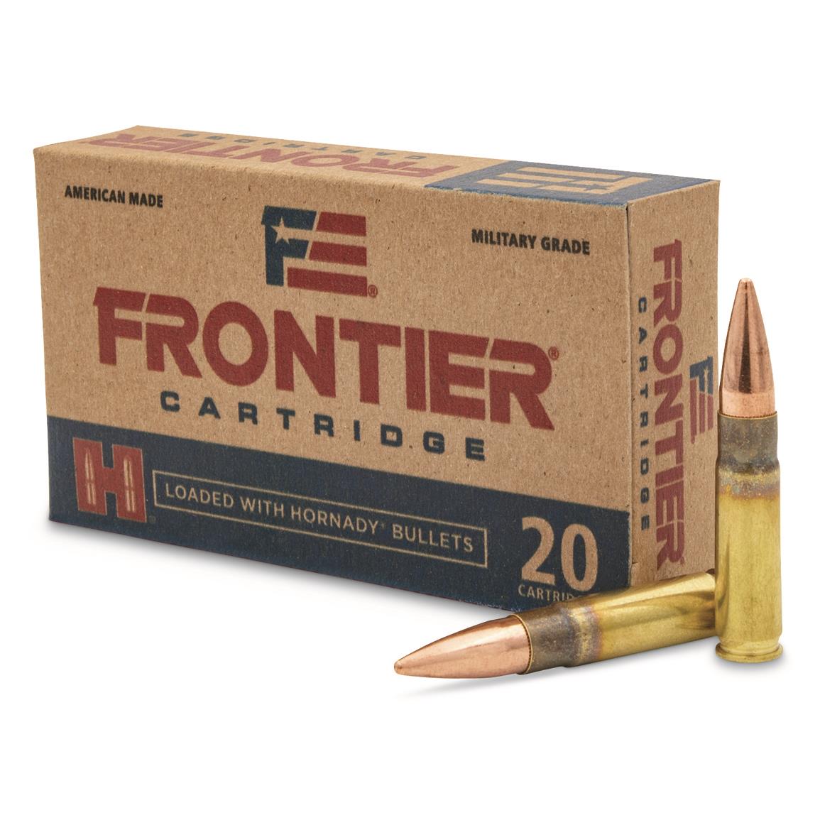 Hornady Frontier Cartridge, .300 AAC Blackout, FMJ, 125 Grain, 20 Rounds