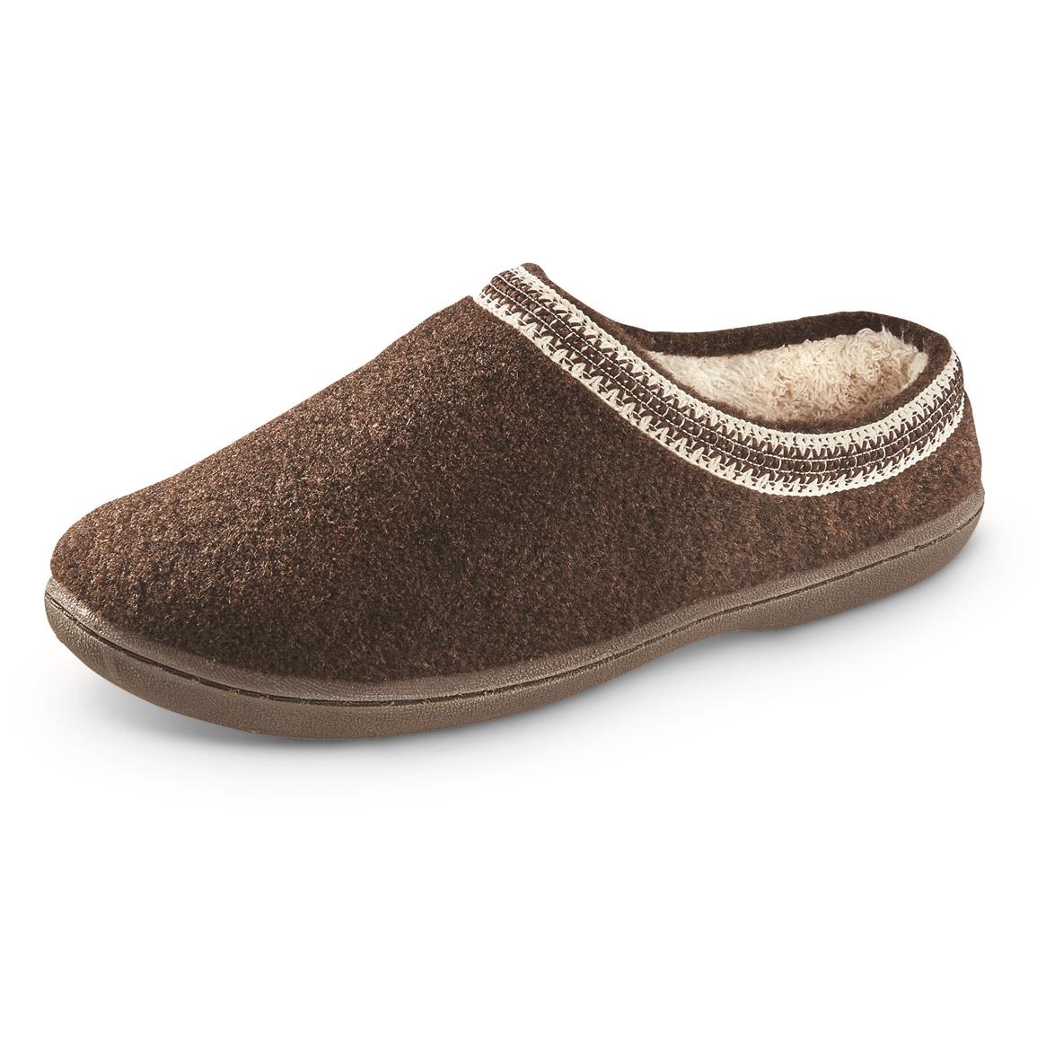 women's wool clog slippers