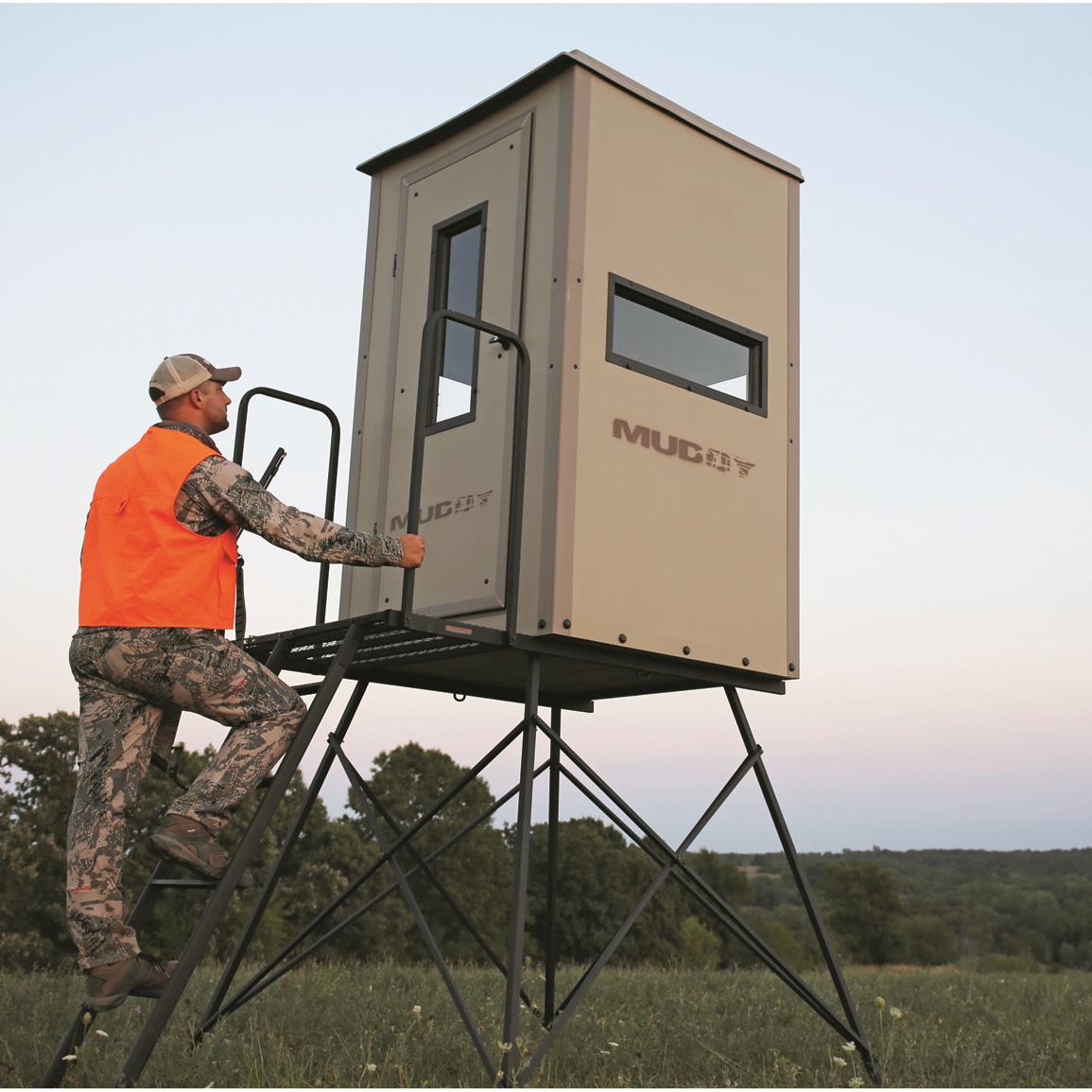 Muddy Bull Box Blind And Platform Combo 654225 Tower Tripod Stands At Sportsman S Guide