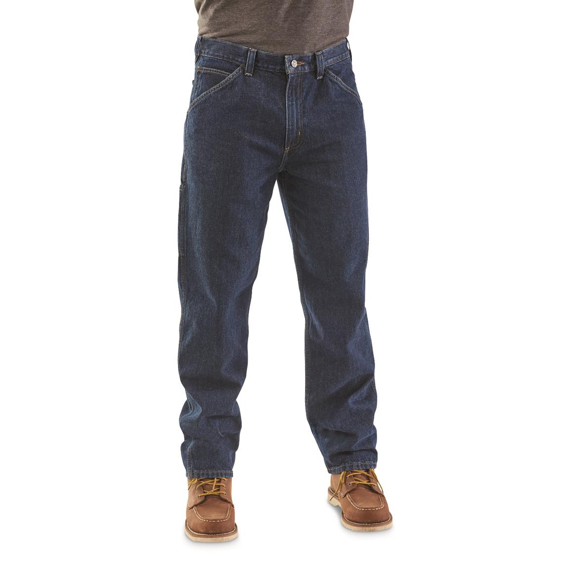 Guide Gear Men's Sportsman's Carpenter Jeans, Dark Stonewash