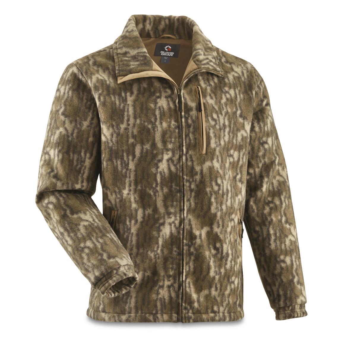 Guide Gear Thermo-wool Full-zip Cadet Jacket, Mossy Oak Bottomland®