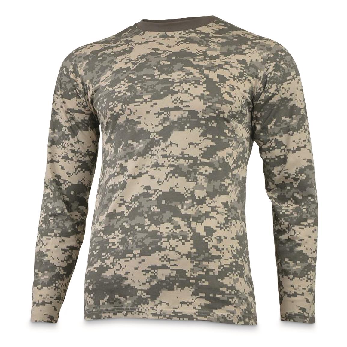 Mil-Tec Long Sleeve Camo T-Shirt, ACU