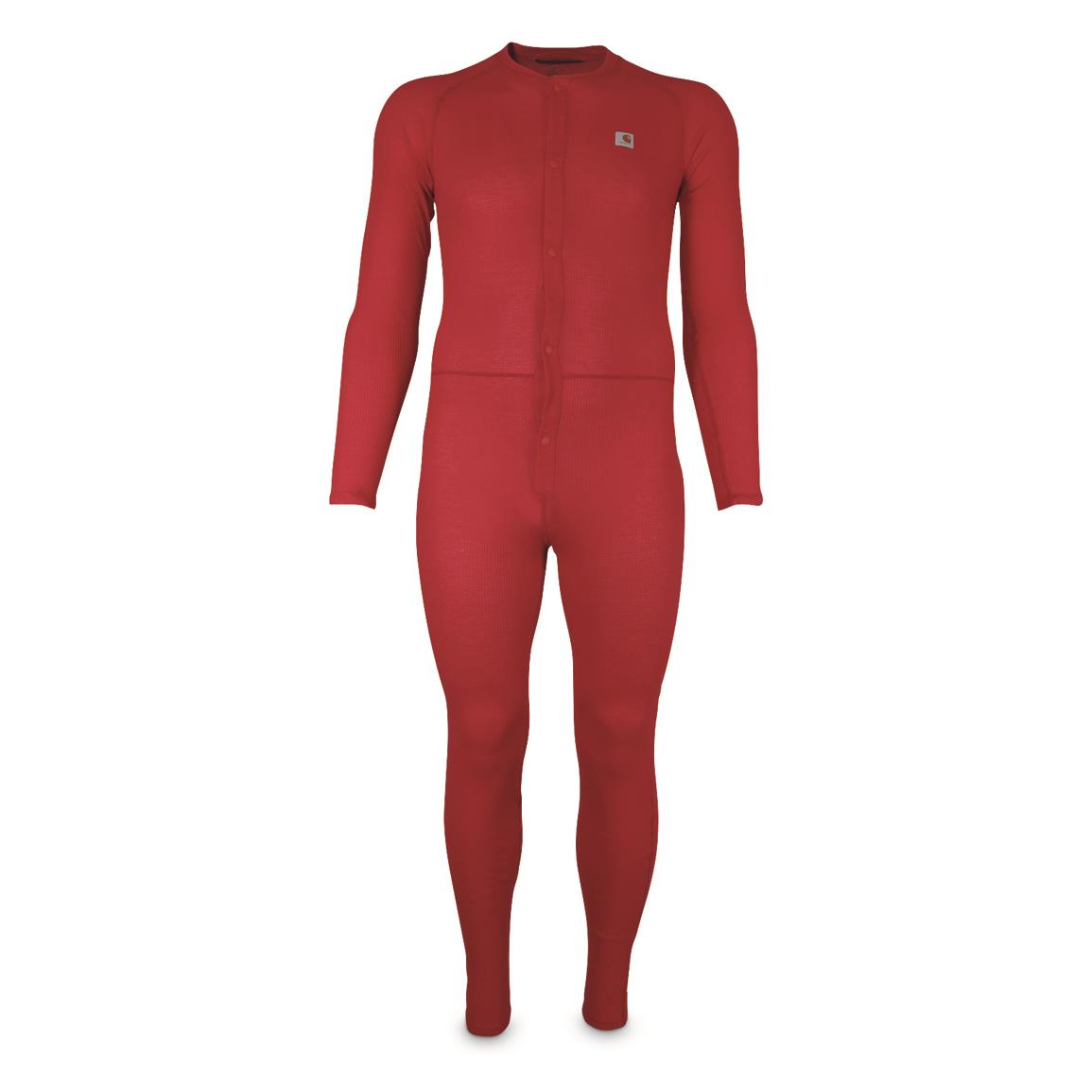 Carhartt Men's Classic Union Suit, Red