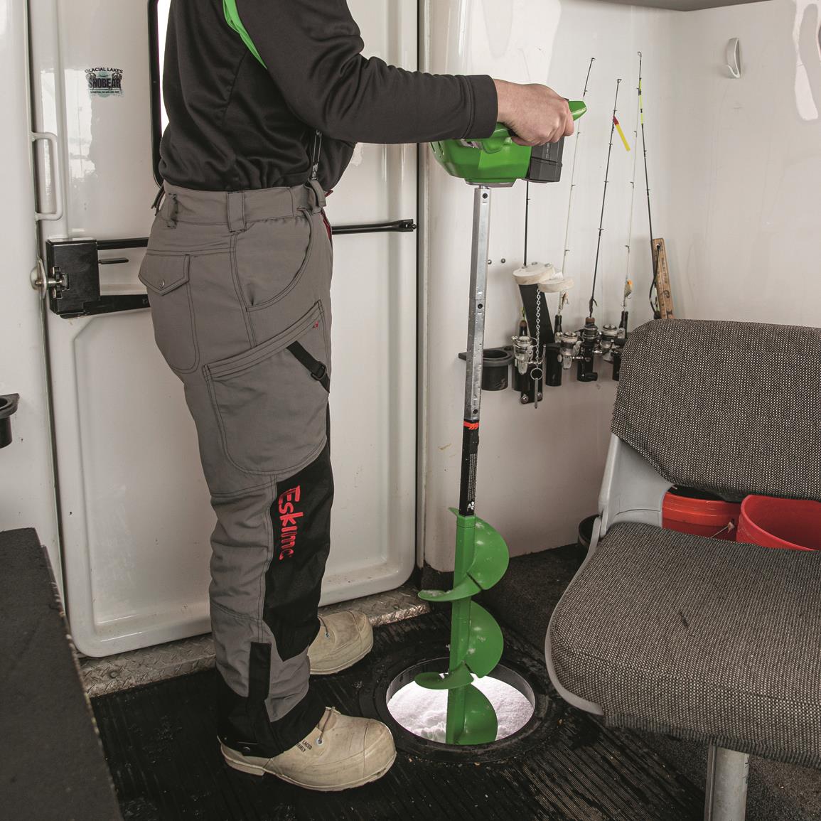 StrikeMaster LiteFlite Lazer 24V Lithiumion Electric Ice Auger Kit
