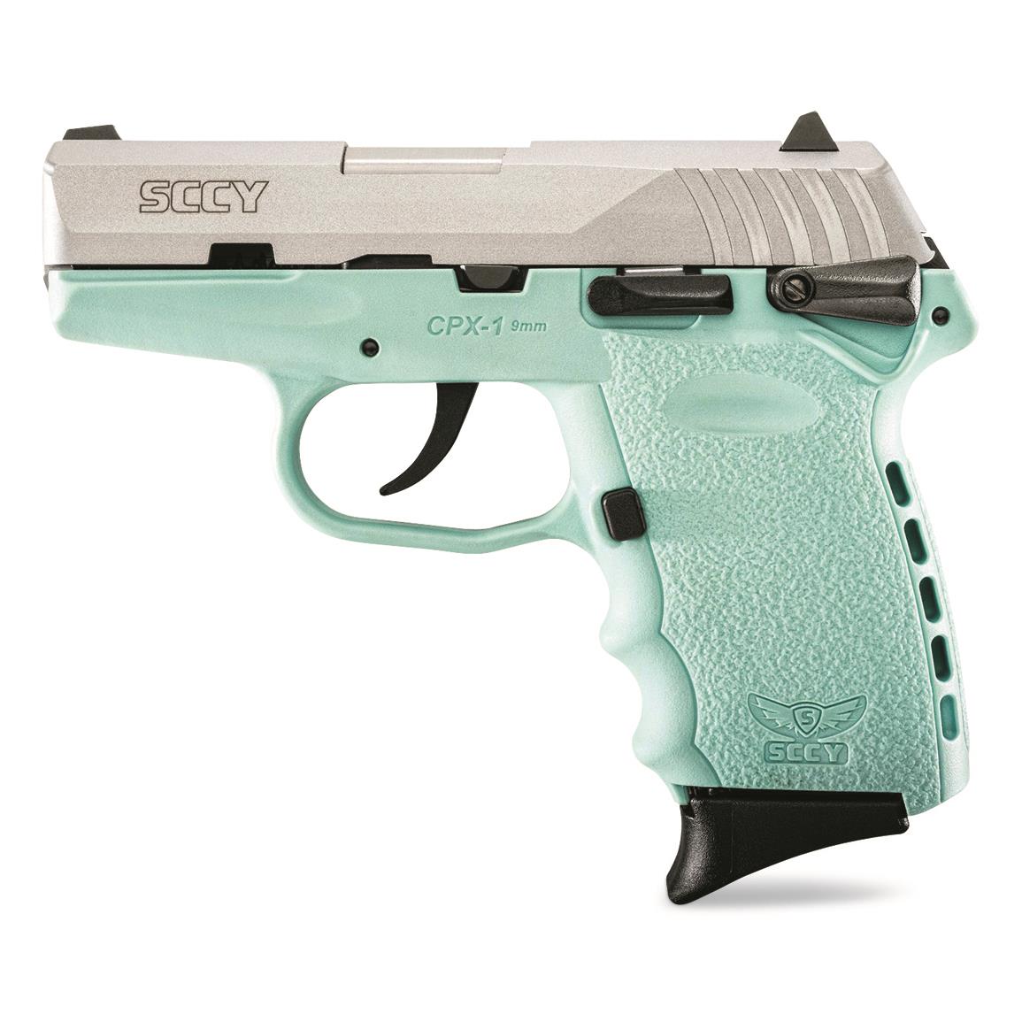 SCCY CPX-1, Semi-automatic, 9mm, 3.1" Barrel, Blue/Stainless, 10+1 Rounds
