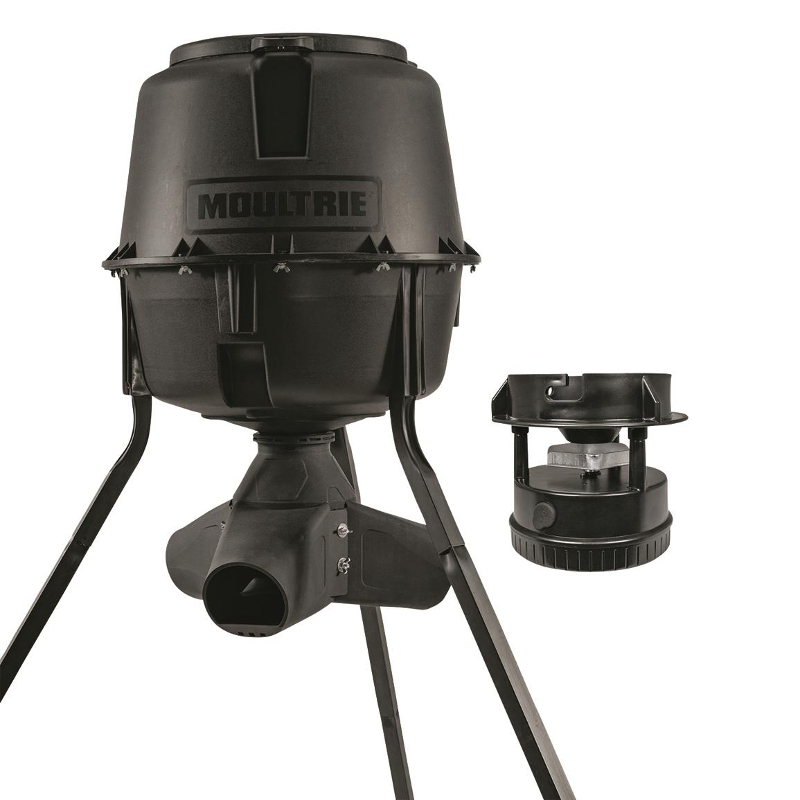 Moultrie 30-gallon Gravity Tripod Combo Feeder with All-In-One timer/spinner 