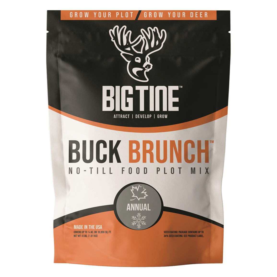 Big Tine Buck Brunch No-till Food Plot Mix, 4-lb. Bag - 712031, Food 