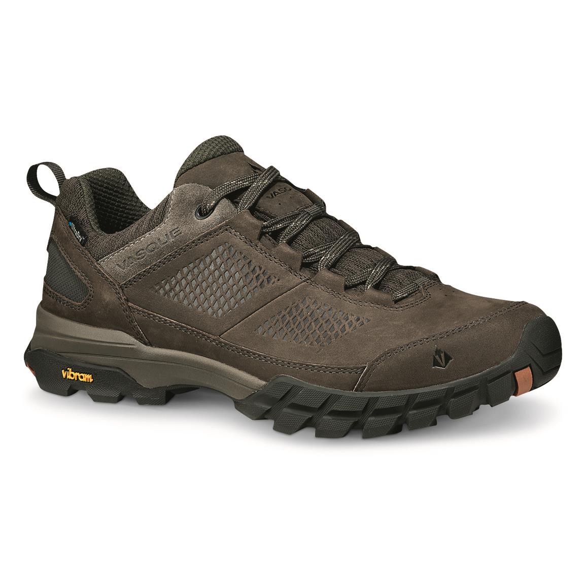 Vasque Men's Talus AT Ultradry Waterproof Hiking Shoes, Brown Olive/glazed Ginger