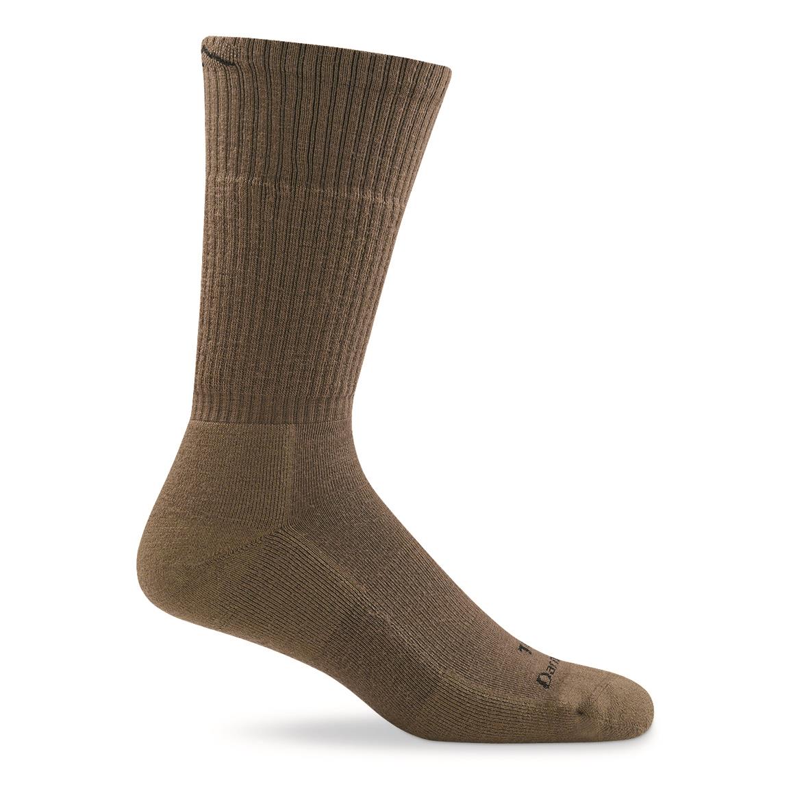 Darn Tough Unisex T4021 Tactical Boot Cushion Socks, Coyote Brown