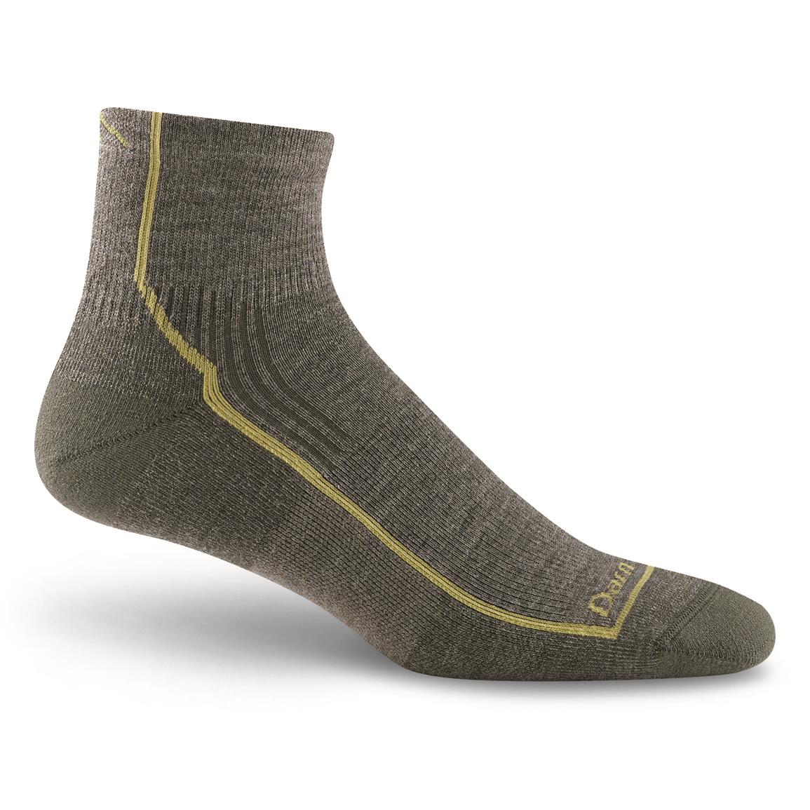 Darn Tough Men's Hiker Quarter Cushion Socks, Hiker Taupe