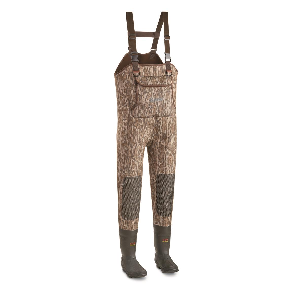 Guide Gear Men's 3.5mm Insulated Chest Waders, 600-gram, Mossy Oak Bottomland®