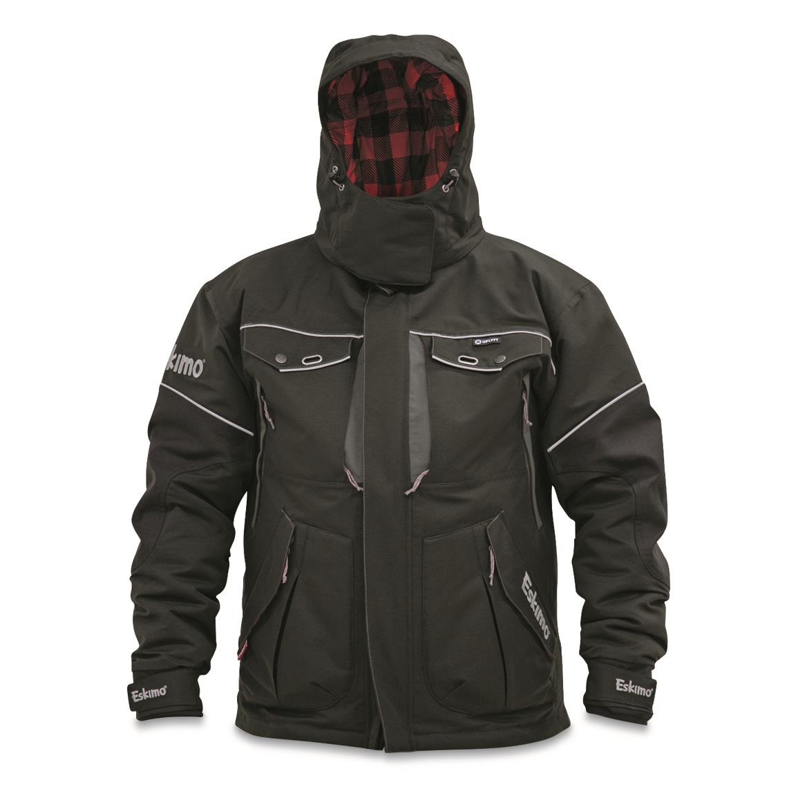 Eskimo Men's Legend Insulated Waterproof Jacket, Black Ice
