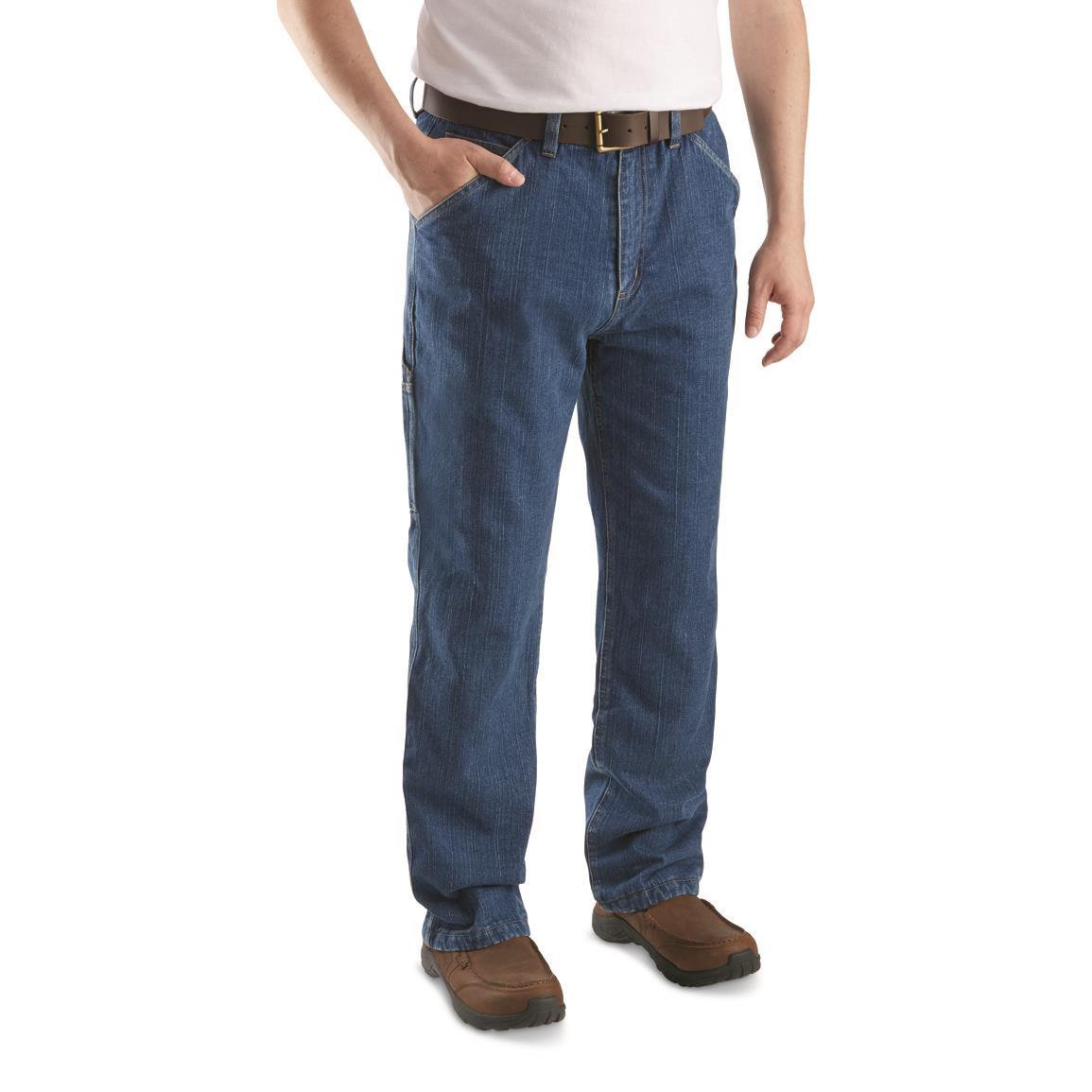 fleece lined carpenter jeans