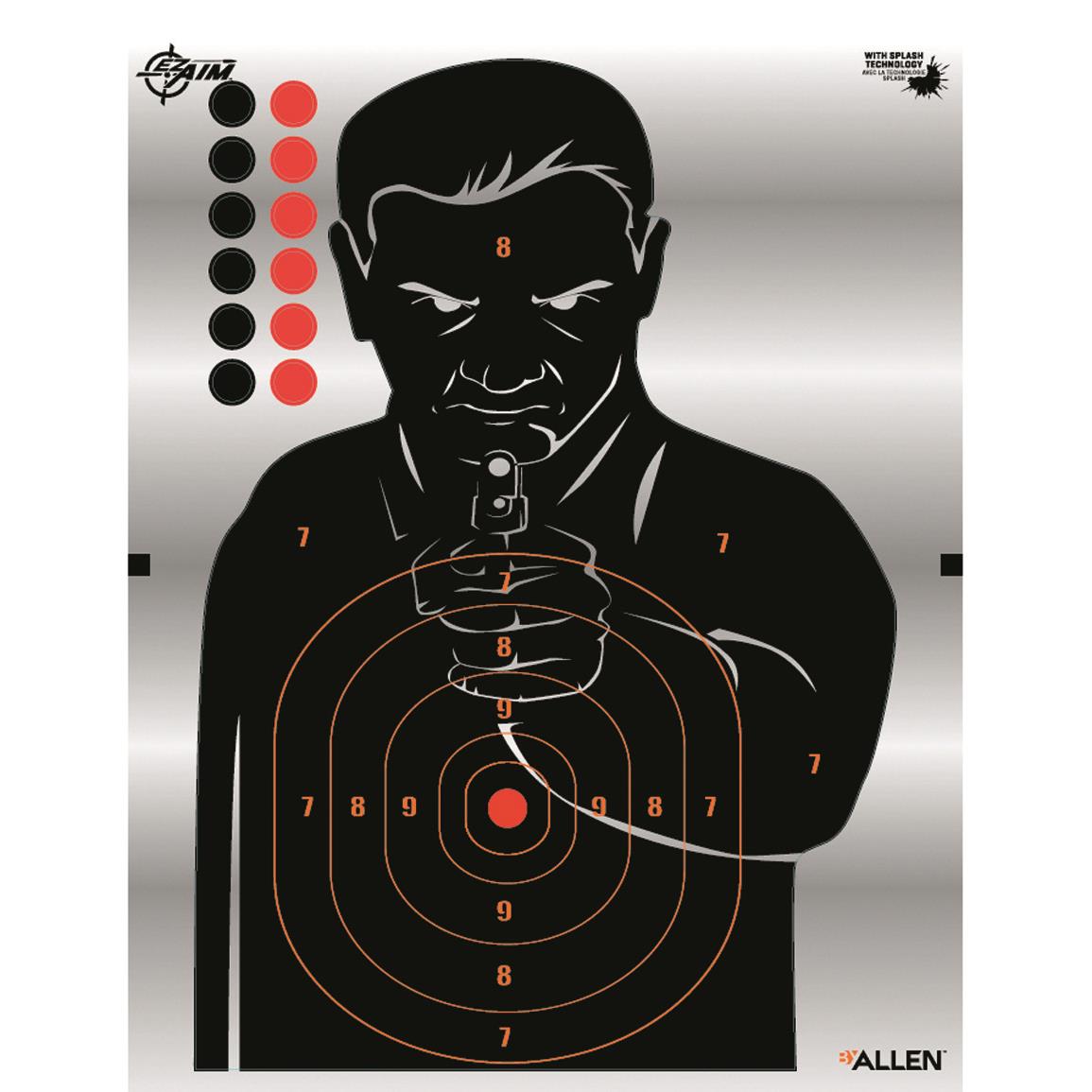 Allen EZ SEE Adhesive Targets Various Sizes Impact Area Shooting Targets 