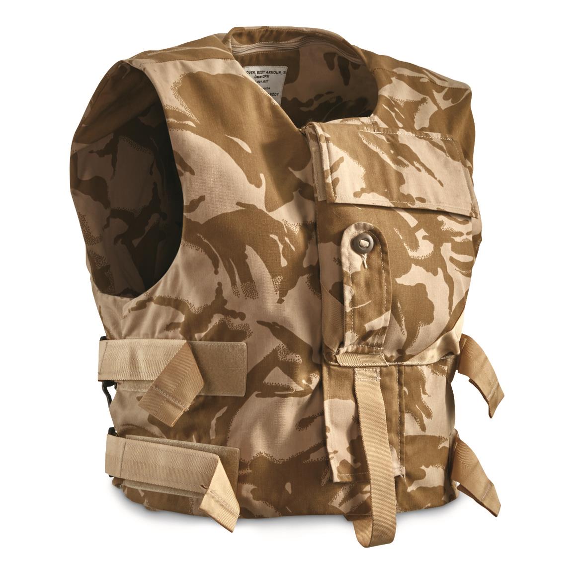 British Military Surplus Body Armor Vest, Like New, Desert Camo