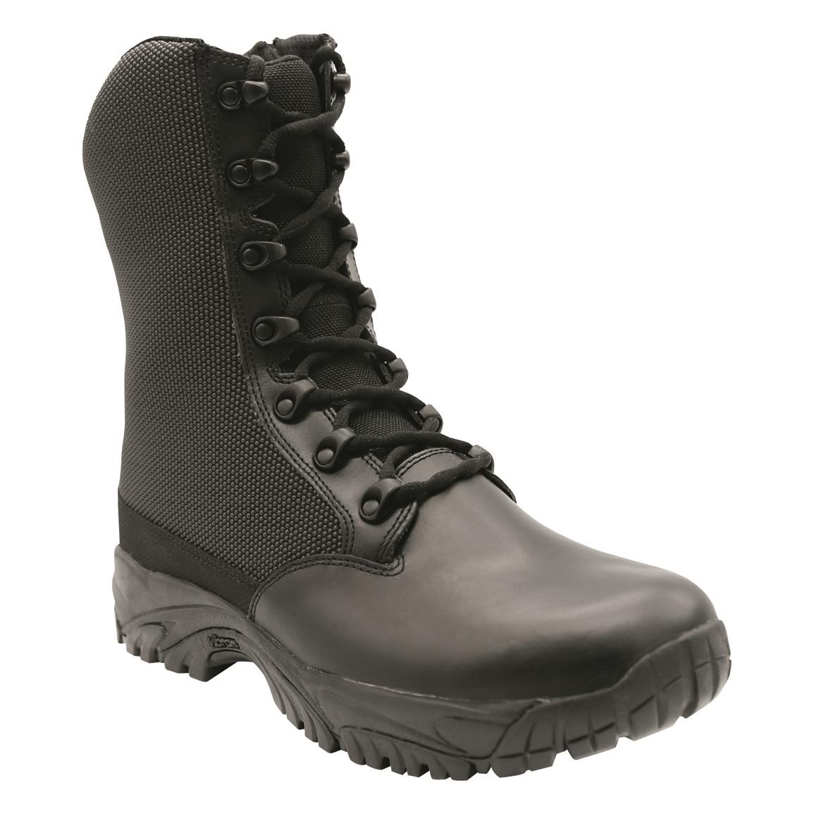 Altai® Men's SuperFabric®/Leather 8" Waterproof Side-zip Tactical Boots, Black