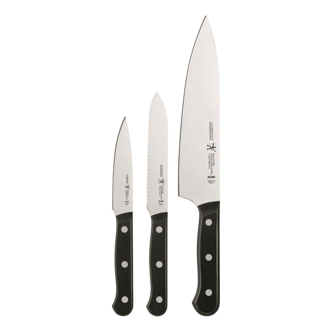 Cooking Pleasures 5.5 Utility Knife, Black Synthetic Handles