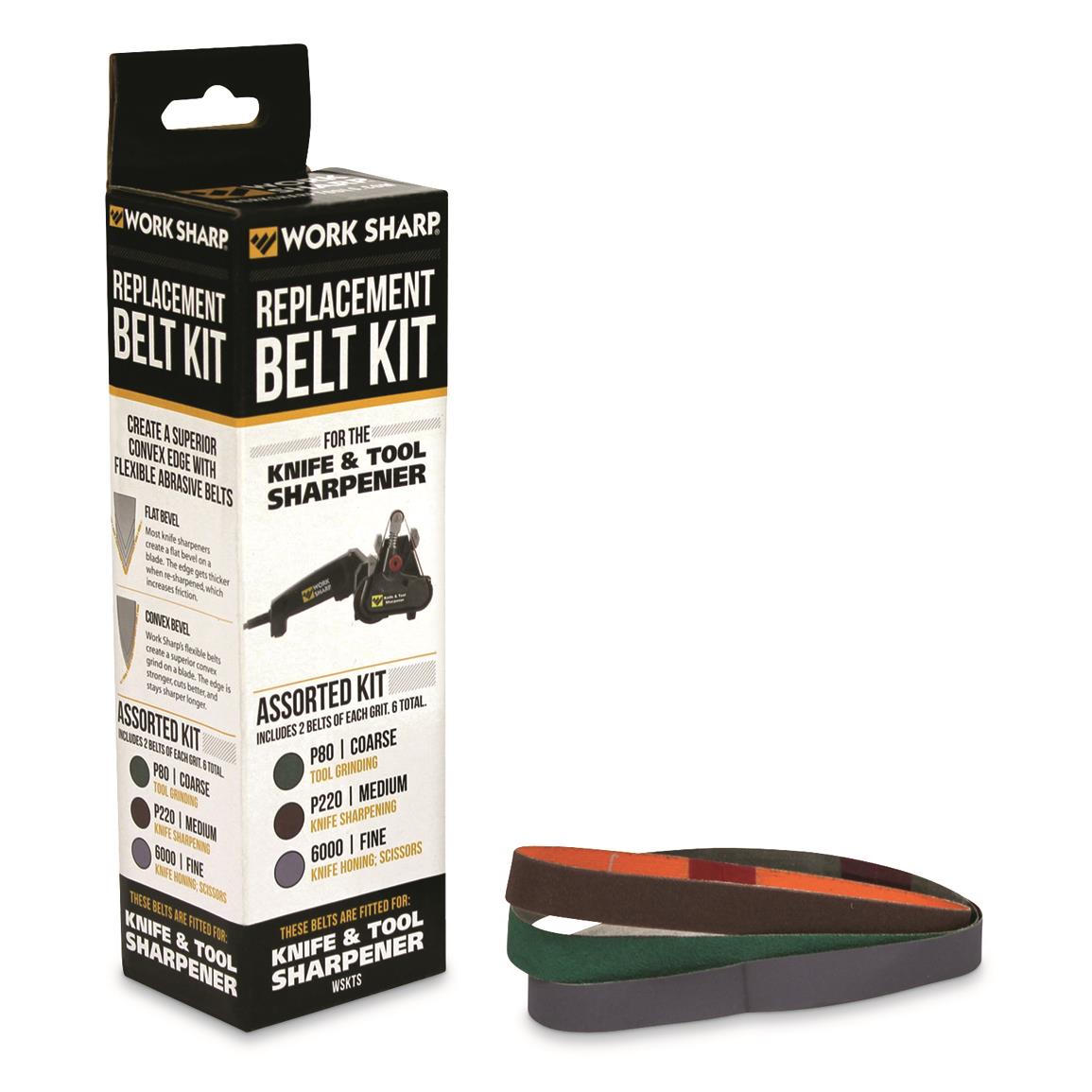 Work Sharp Replacement Belt Kit for Original Knife and Tool Sharpener