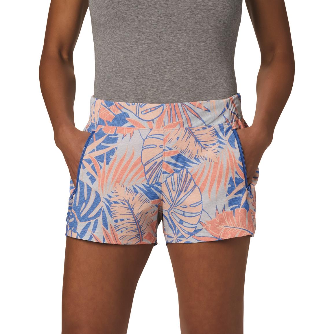 Columbia Women's PFG Tidal Shorts, Lychee Tropical Print