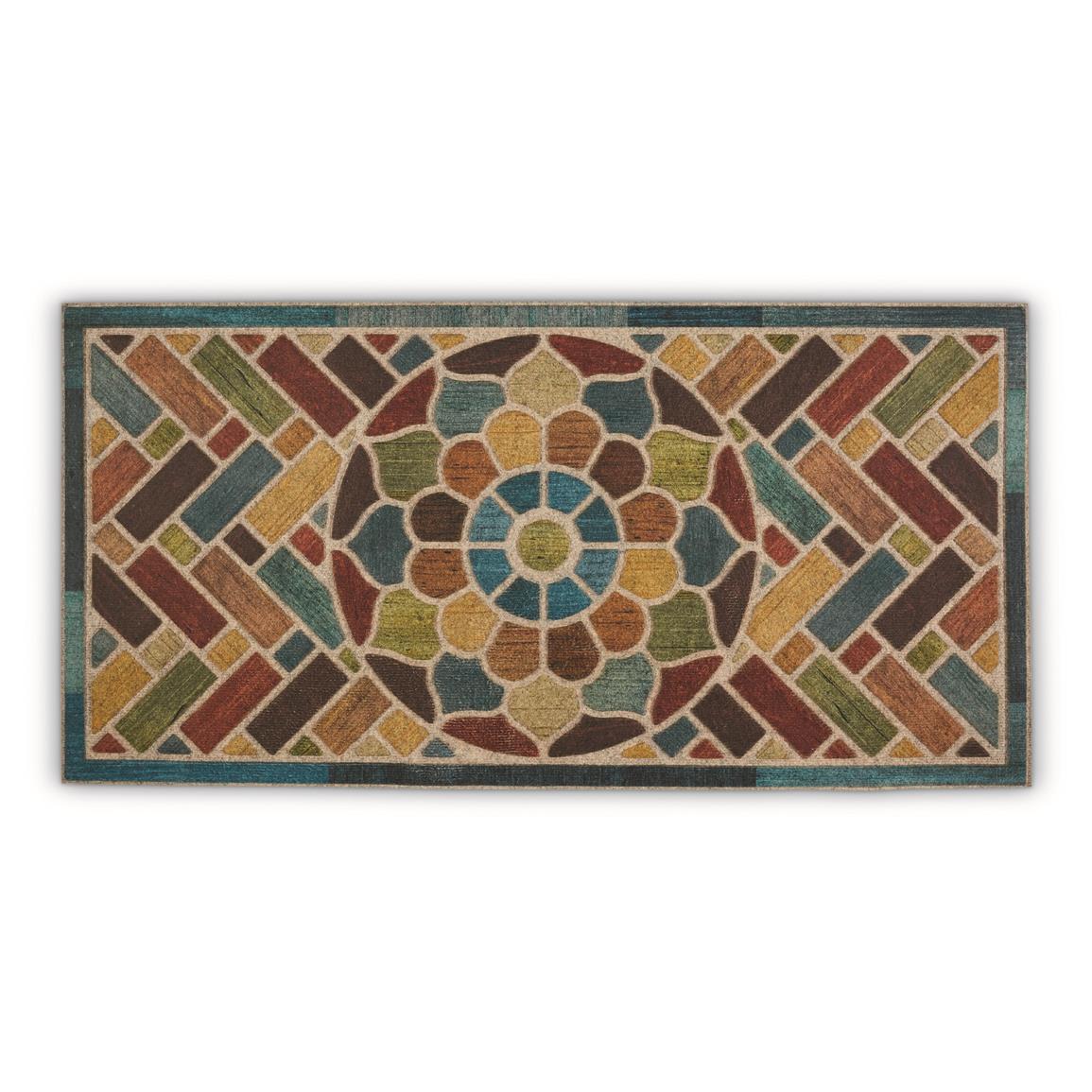 Mohawk Ornamental Woodblock Doormat